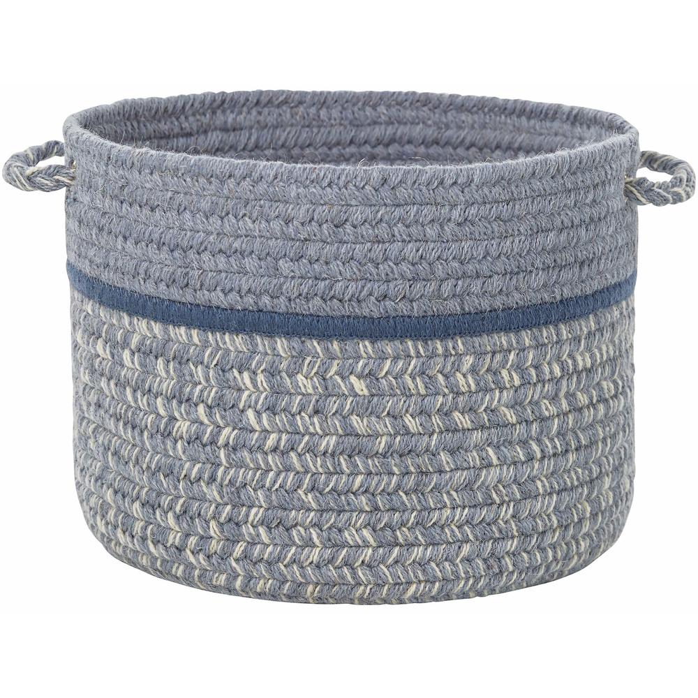 Woolmade Rope Storage Wool Basket #color_sunrise blue