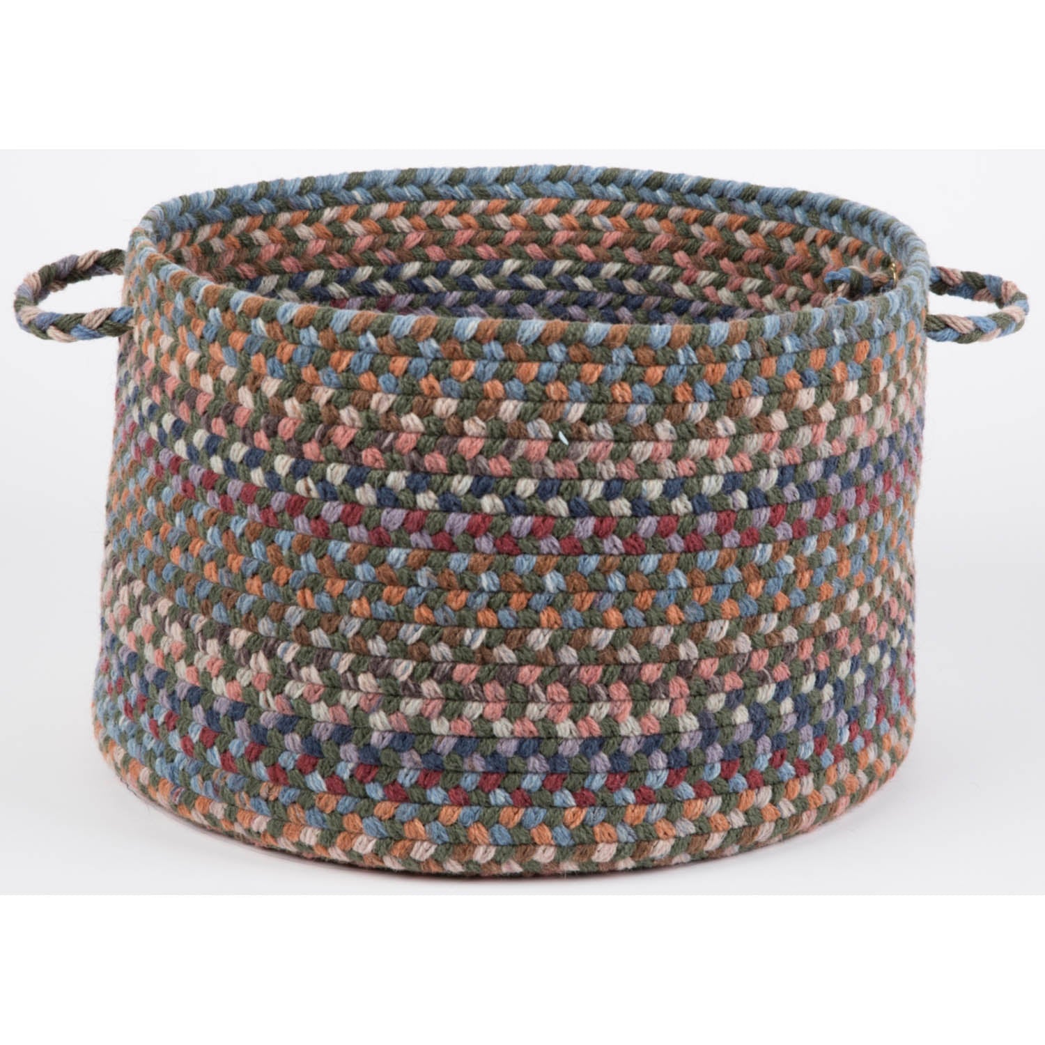 Tribeca Rope Storage Wool Basket #color_greengrass