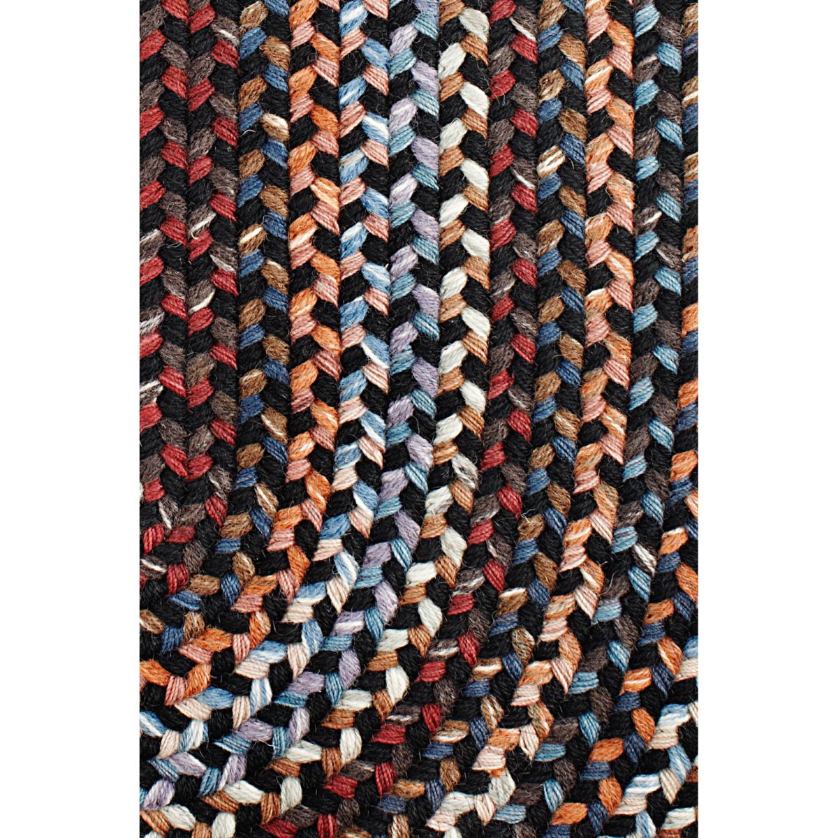 Tribeca Braided Soft Wool Rug #color_black rock