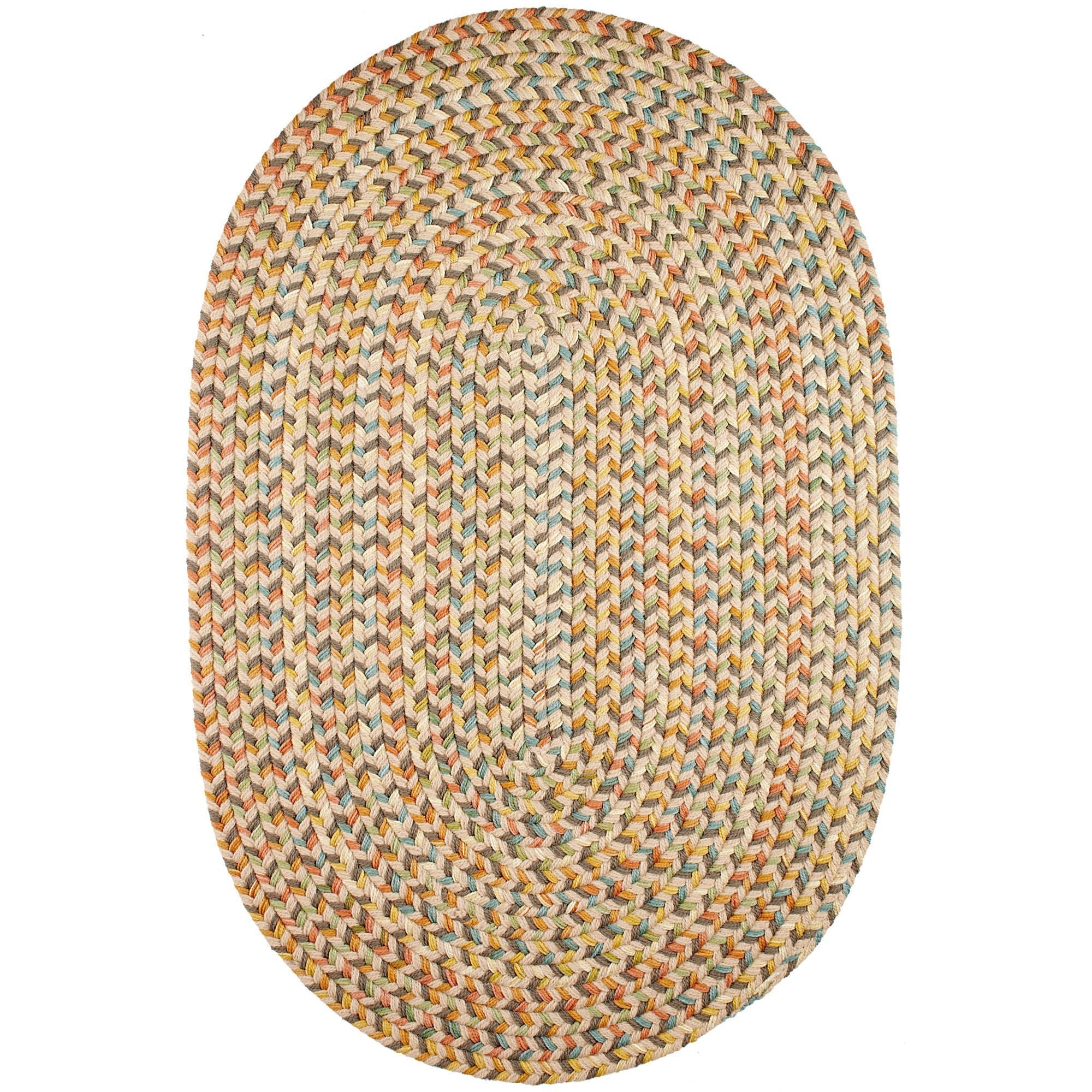 Confetti Bright & Bold 5-Carrier Braided Rug #color_earth beige