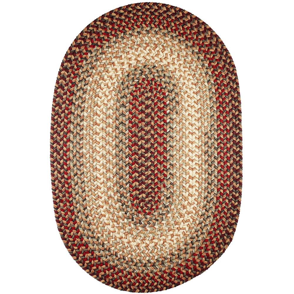 Hartford Braided Rug for Indoor / Outdoor Use #color_spanish red