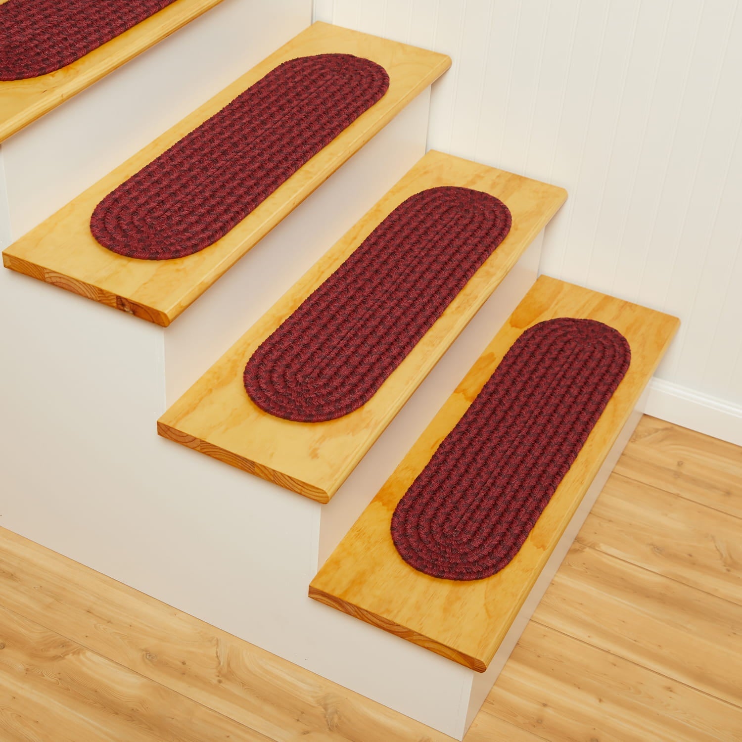 Pinecrest Braided Stair Treads #color_red