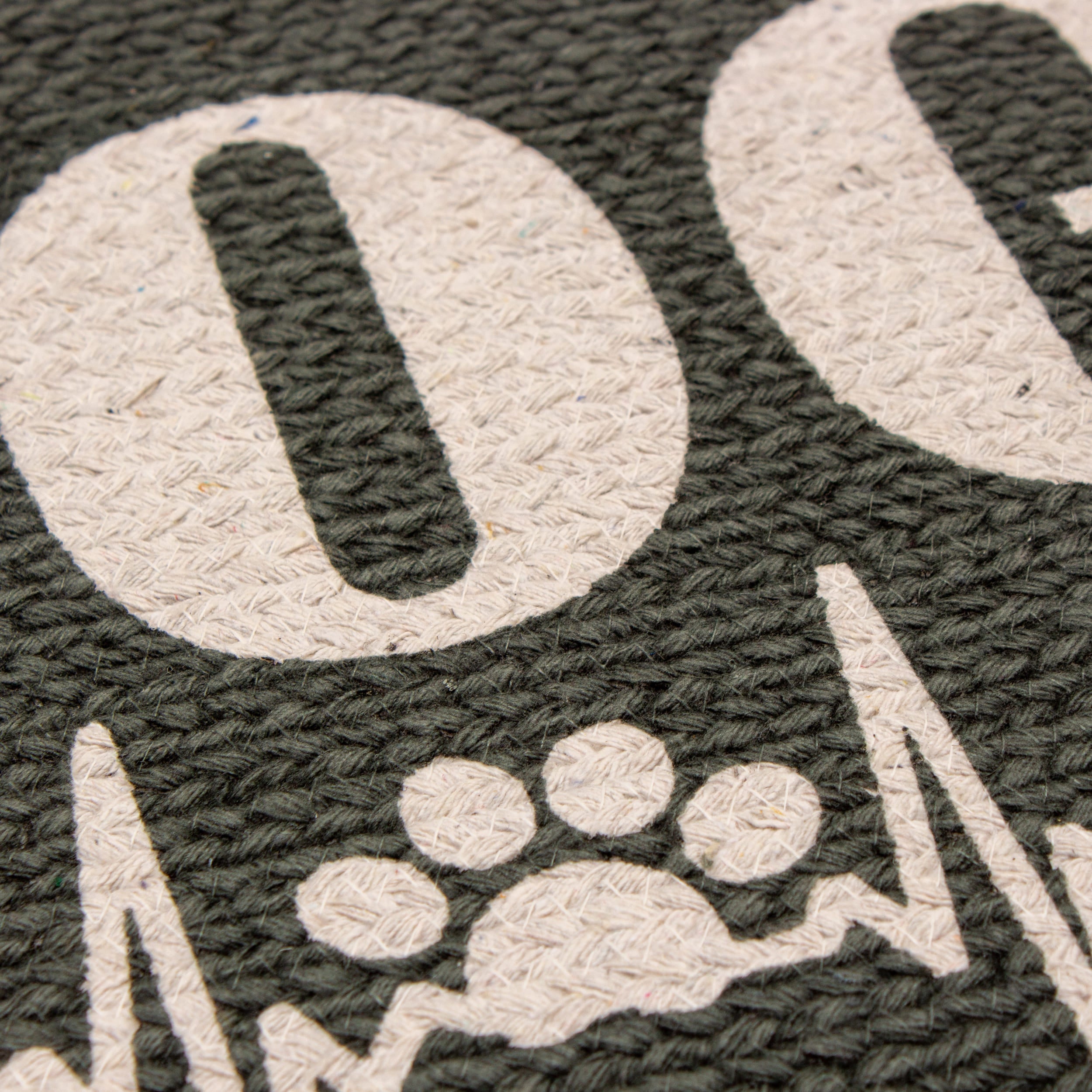 Non Slip Dog Food And Water Mat #color_charcoal heart