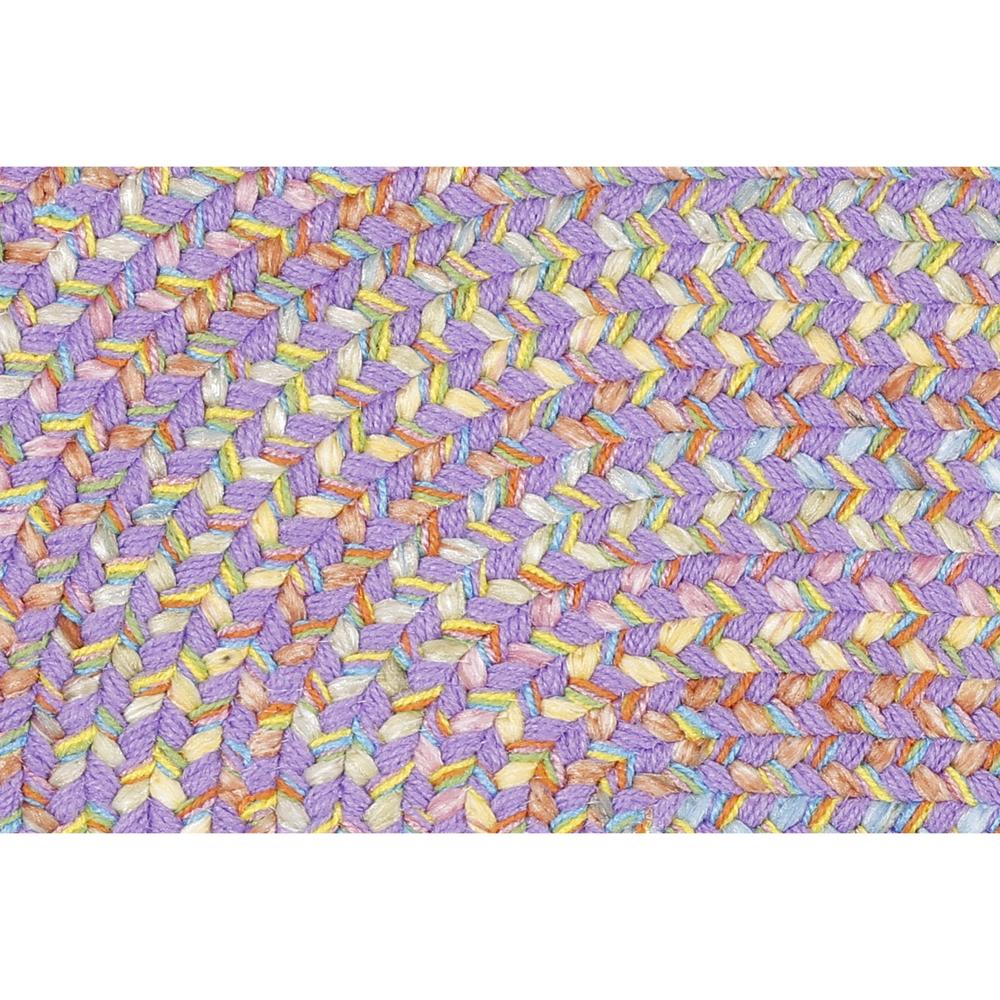 Hipster Kids and Playroom Braided Rug #color_violet multi