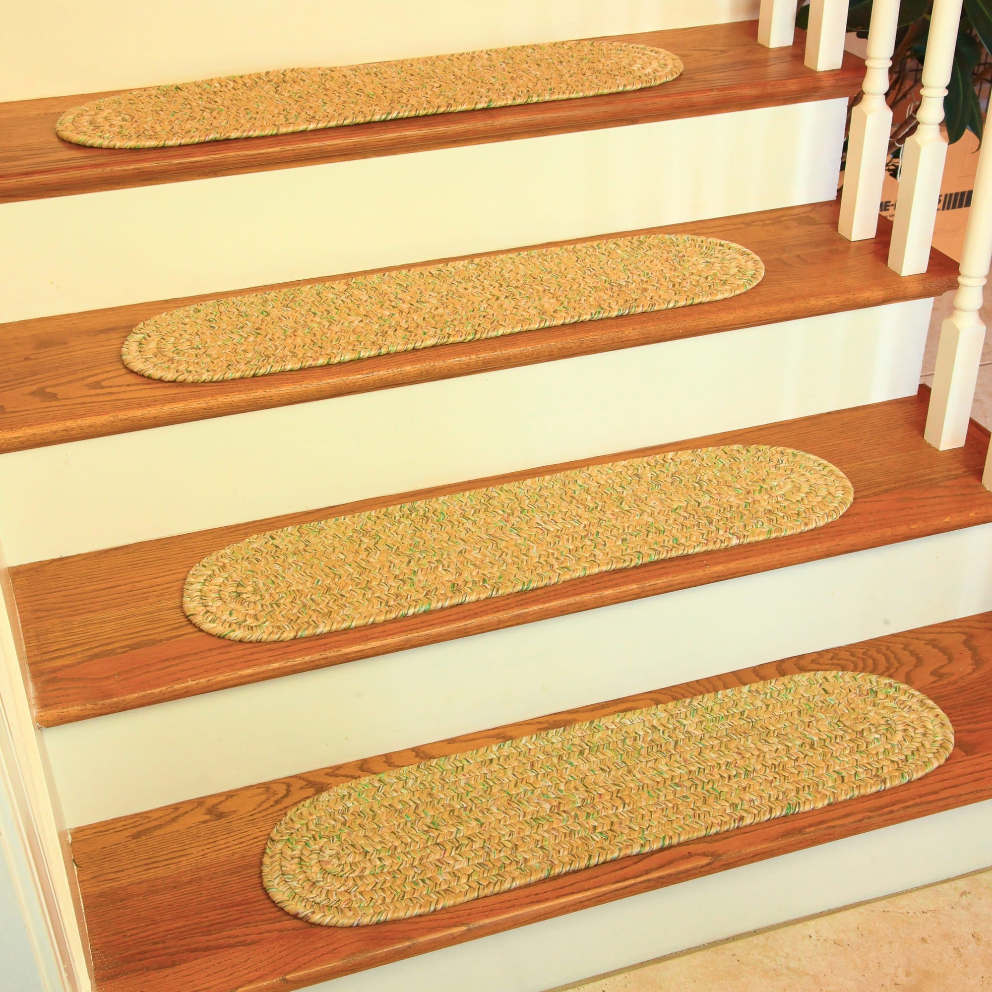 Sandi Tweed Stair Treads #color_oatmeal