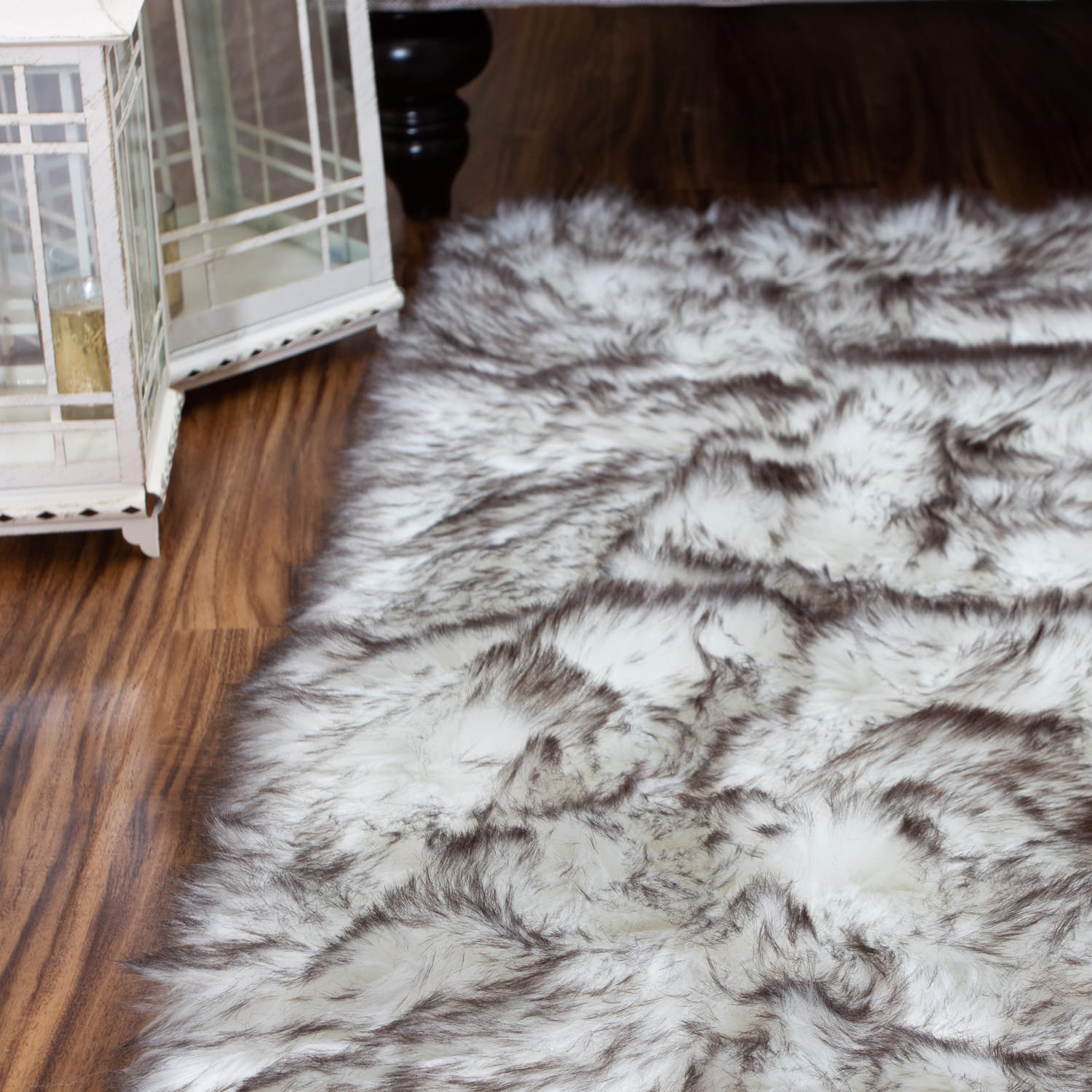 Buy Grey Arctic Cosy Faux Fur Rug from Next USA