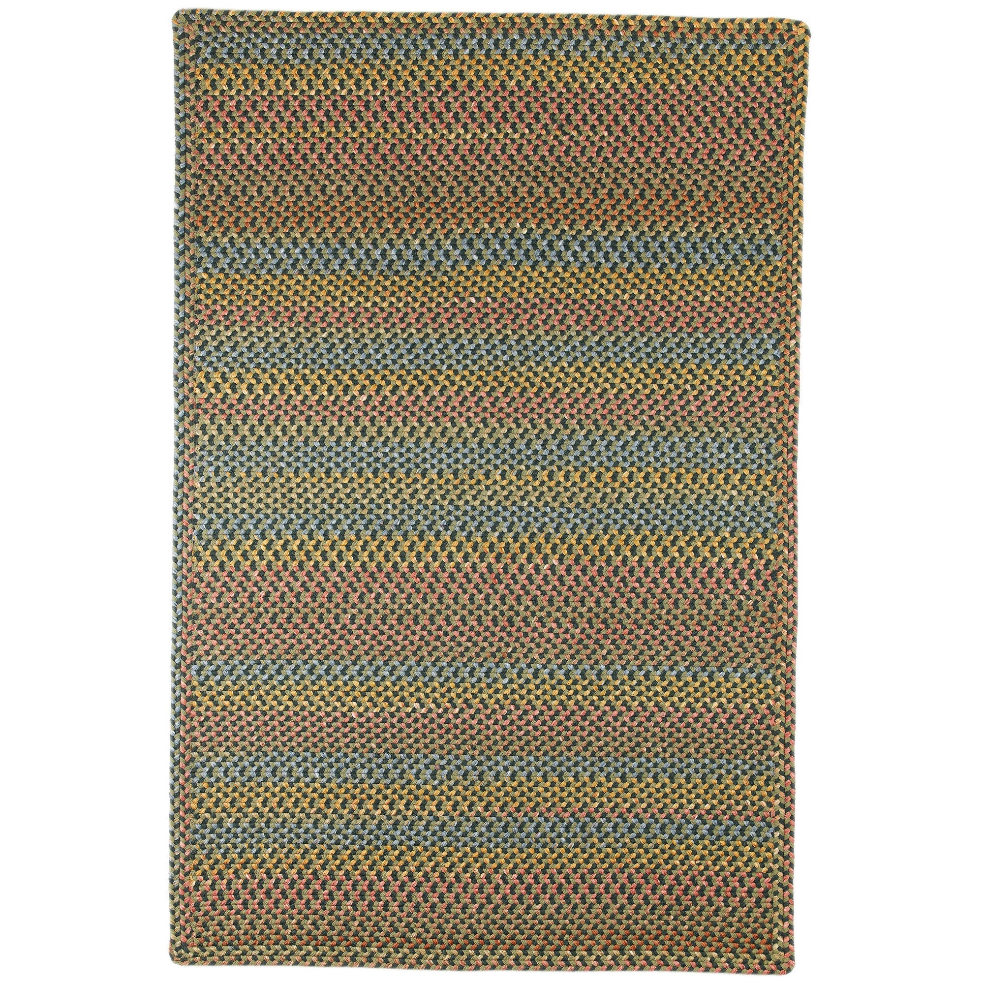 Sanford Rustic Braided Rug #color_forest multi