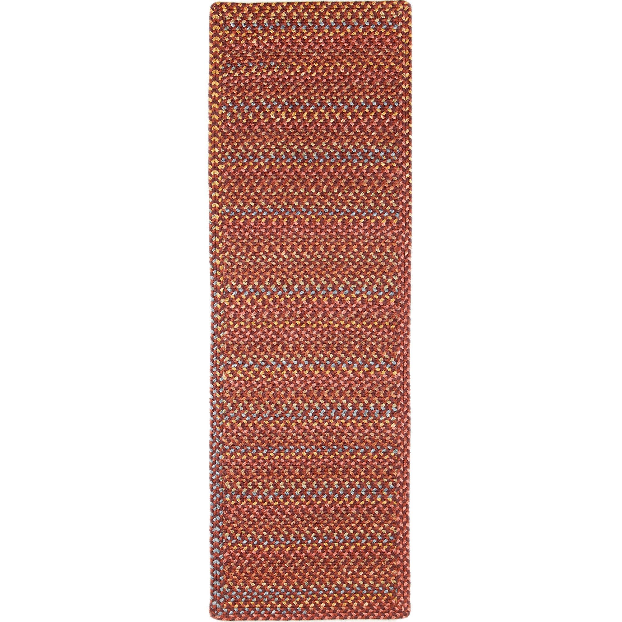 Sanford Rustic Braided Rug #color_maroon multi