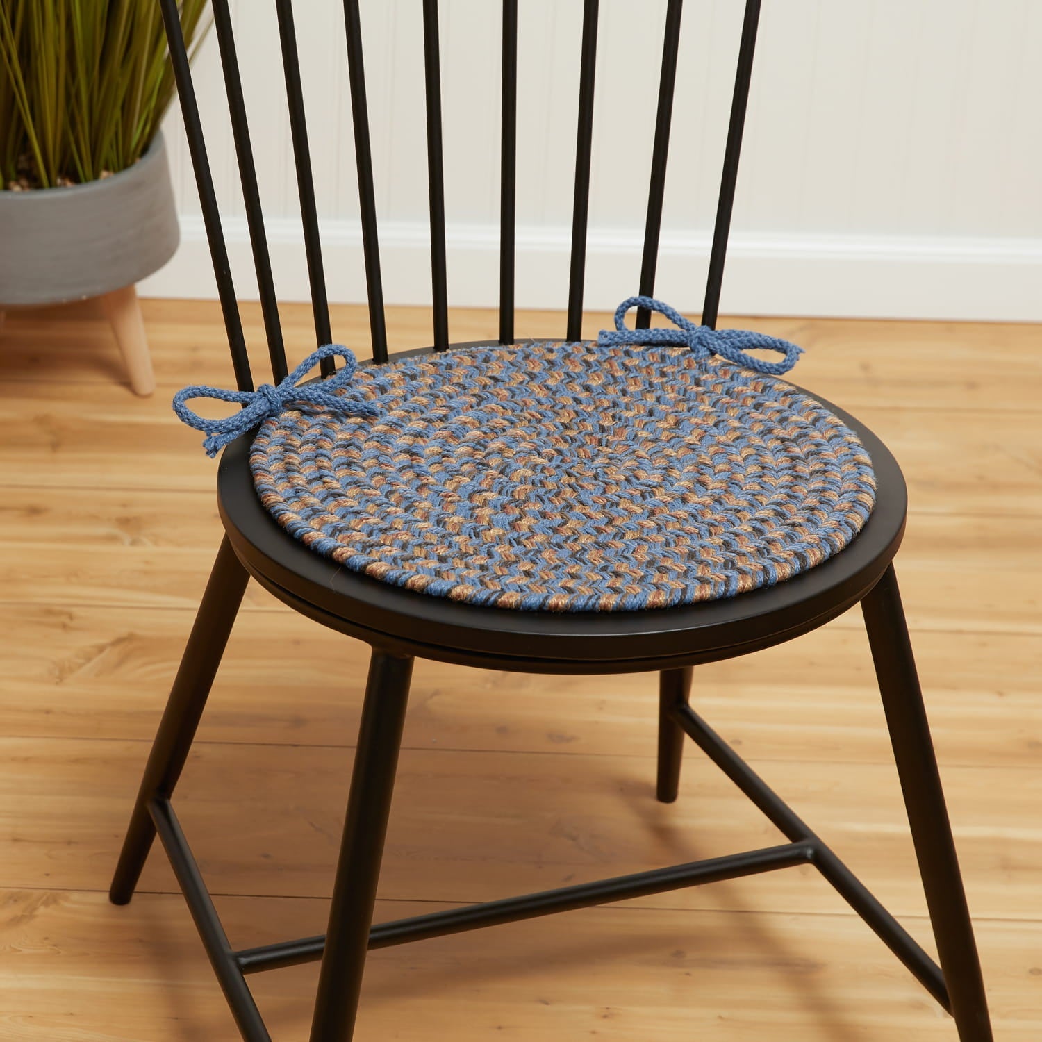 Sanibel Braided Chair Pads #color_denim blue
