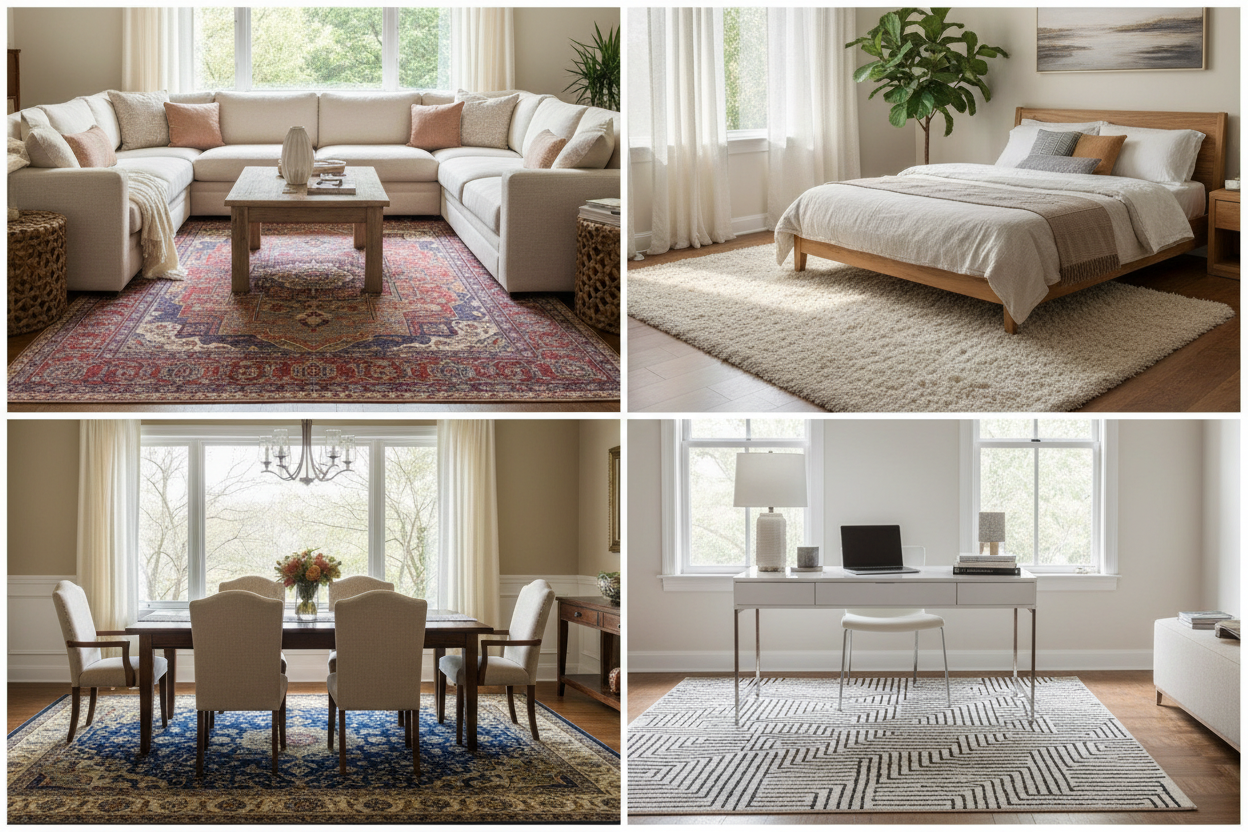 Rug Size Guide: How to Pick the Right Area Rug Size for Every Room