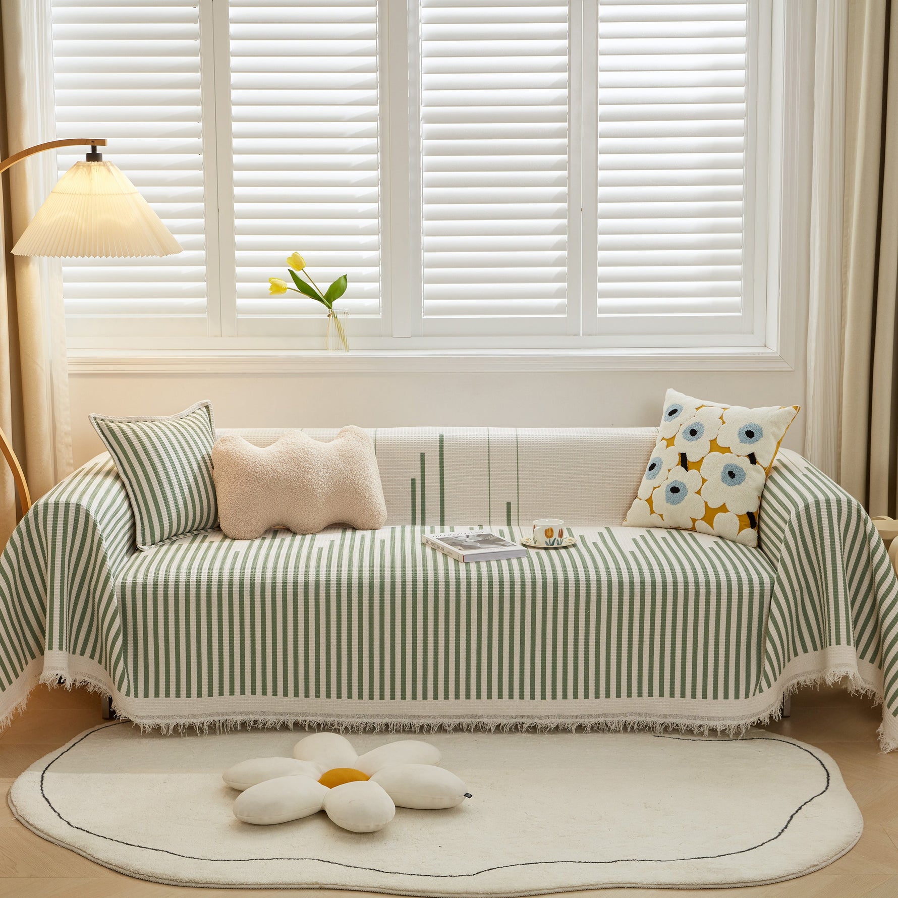 Furniture Covers for Pets, Waffle Lattice Fabric Sofa Throw, Couch Cover Blanket Throw