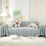 Fluffy Faux Fur Couch Cover Plush Sofa Throw, Warm & Stylish Sofa Protector