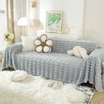 Fluffy Faux Fur Couch Cover Plush Sofa Throw, Warm & Stylish Sofa Protector