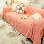 Fluffy Faux Fur Couch Cover Plush Sofa Throw, Warm & Stylish Sofa Protector