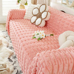 Fluffy Faux Fur Couch Cover Plush Sofa Throw, Warm & Stylish Sofa Protector