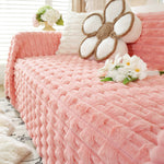 Fluffy Faux Fur Couch Cover Plush Sofa Throw, Warm & Stylish Sofa Protector