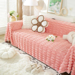 Fluffy Faux Fur Couch Cover Plush Sofa Throw, Warm & Stylish Sofa Protector