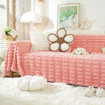 Fluffy Faux Fur Couch Cover Plush Sofa Throw, Warm & Stylish Sofa Protector