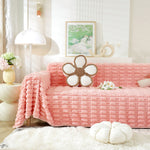 Fluffy Faux Fur Couch Cover Plush Sofa Throw, Warm & Stylish Sofa Protector