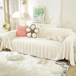 Fluffy Faux Fur Couch Cover Plush Sofa Throw, Warm & Stylish Sofa Protector
