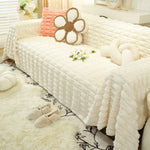 Fluffy Faux Fur Couch Cover Plush Sofa Throw, Warm & Stylish Sofa Protector