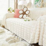 Fluffy Faux Fur Couch Cover Plush Sofa Throw, Warm & Stylish Sofa Protector