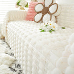 Fluffy Faux Fur Couch Cover Plush Sofa Throw, Warm & Stylish Sofa Protector