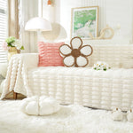 Fluffy Faux Fur Couch Cover Plush Sofa Throw, Warm & Stylish Sofa Protector