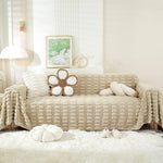 Fluffy Faux Fur Couch Cover Plush Sofa Throw, Warm & Stylish Sofa Protector
