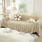Fluffy Faux Fur Couch Cover Plush Sofa Throw, Warm & Stylish Sofa Protector