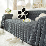 Fluffy Faux Fur Couch Cover Plush Sofa Throw, Warm & Stylish Sofa Protector