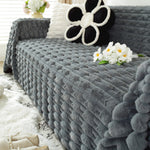 Fluffy Faux Fur Couch Cover Plush Sofa Throw, Warm & Stylish Sofa Protector