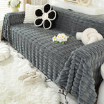 Fluffy Faux Fur Couch Cover Plush Sofa Throw, Warm & Stylish Sofa Protector