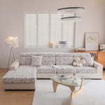 Stretch Individual Cushion Slipcovers, Furniture Protector with Elastic Bottom, Couch Cover Replacement