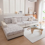 Stretch Individual Cushion Slipcovers, Furniture Protector with Elastic Bottom, Couch Cover Replacement