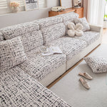 Stretch Individual Cushion Slipcovers, Furniture Protector with Elastic Bottom, Couch Cover Replacement