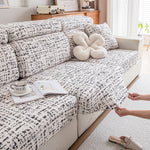 Stretch Individual Cushion Slipcovers, Furniture Protector with Elastic Bottom, Couch Cover Replacement