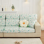 Stretch Individual Cushion Slipcovers, Furniture Protector with Elastic Bottom, Couch Cover Replacement