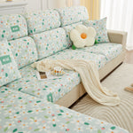 Stretch Individual Cushion Slipcovers, Furniture Protector with Elastic Bottom, Couch Cover Replacement