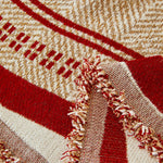 Reversible Herringbone Sofa Cover, 2-in-1 Classic British Throw Blanket for Couch