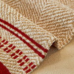 Reversible Herringbone Sofa Cover, 2-in-1 Classic British Throw Blanket for Couch