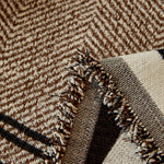 Reversible Herringbone Sofa Cover, 2-in-1 Classic British Throw Blanket for Couch