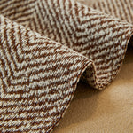 Reversible Herringbone Sofa Cover, 2-in-1 Classic British Throw Blanket for Couch