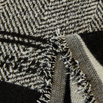 Reversible Herringbone Sofa Cover, 2-in-1 Classic British Throw Blanket for Couch