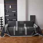 Reversible Chenille Couch Cover Blanket with Tassel Large Boho Futon Cover L Shaped Sectional Cover