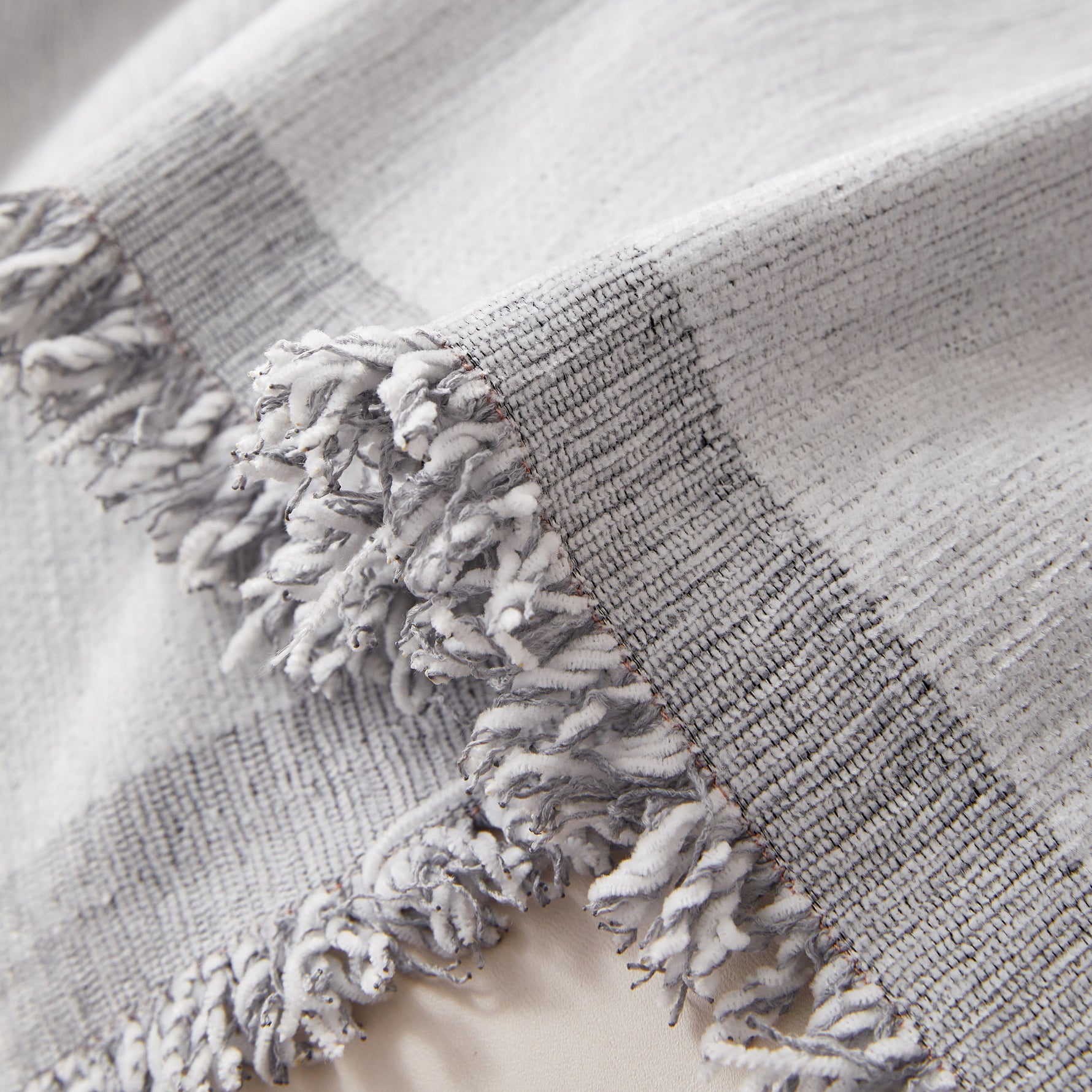 Reversible Chenille Couch Cover Blanket with Tassel Large Boho Futon Cover L Shaped Sectional Cover