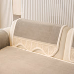 Dog Washable Sofa Protector Cover, Non-Slip Couch Slipcover with Soft Furry Trim