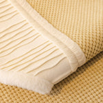 Dog Washable Sofa Protector Cover, Non-Slip Couch Slipcover with Soft Furry Trim