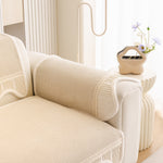 Dog Washable Sofa Protector Cover, Non-Slip Couch Slipcover with Soft Furry Trim