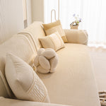 Dog Washable Sofa Protector Cover, Non-Slip Couch Slipcover with Soft Furry Trim